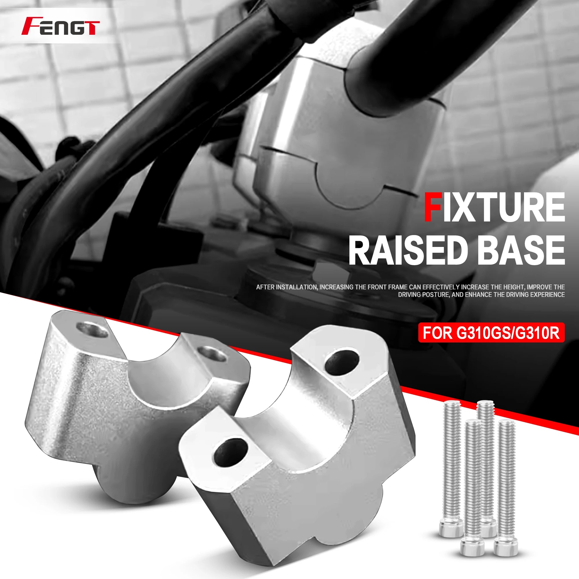 ل BMW G310GS G310R G310 G 310 GS/R 2016-2023 دراجة نارية CNC مقود Raiser تمديد جبل المشبك محول المقود الناهض