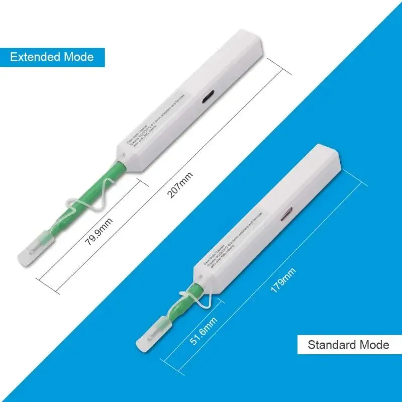 프로모션 SC/FC/ST 원클릭 클리너 도구, 광섬유 청소 펜, 800 청소, 2.5mm, 10 개