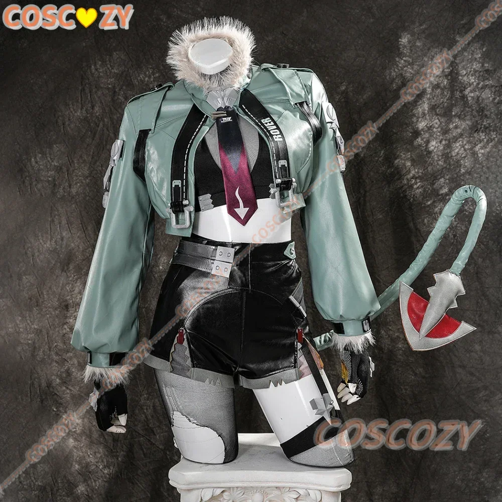 Jane Doe Cosplay Costume Wig Anime Game Zenless Zone Zero Cosplay Women Sexy Costume Long Hair Cosplay Jane Doe Tail Earwear