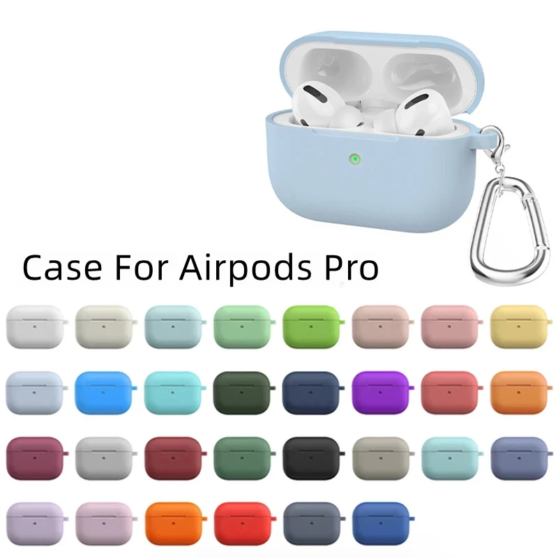 

Силиконовый чехол для apple Airpods Pro, чехол с крючком, Bluetooth-чехол для airpod pro, аксессуары для наушников Air Pods Pro 1, кожа