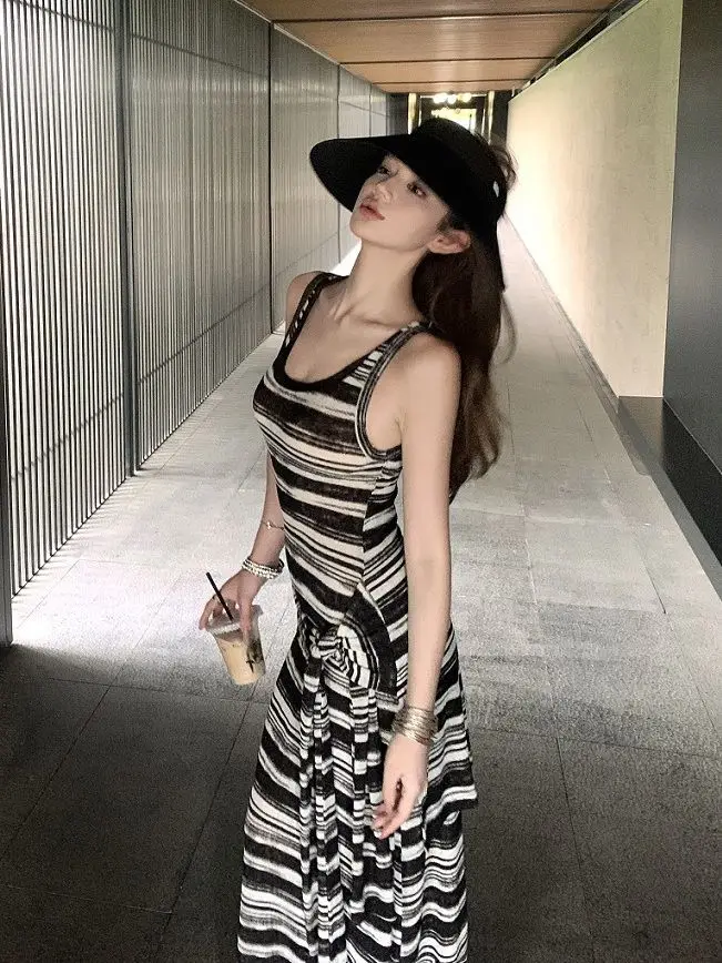 Abiti Abito da donna in champagne estivo modale con scollo all'americana montati multiway smocking resort ultra corto dolce ragazza clubwear sexy