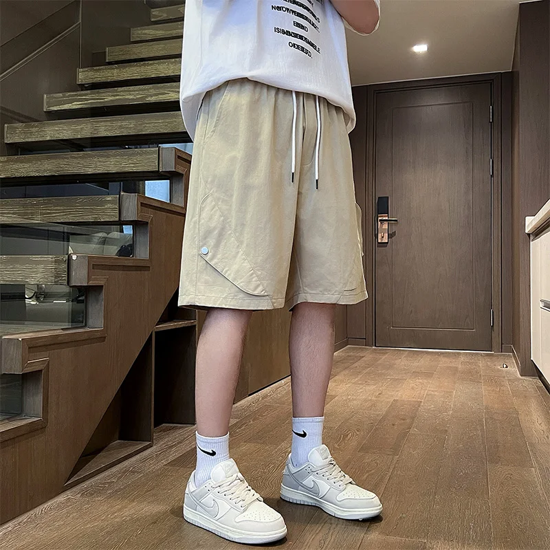 Pure Cotton Comfortable Sports Shorts for Men Versatile Casual Five-point Pants