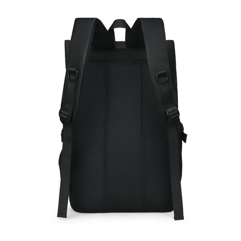 New Large Capacity Backpack Unisex Fashion Trend Outdoor Backpack Leisure Computer Bag Simple Solid Color Business Bag