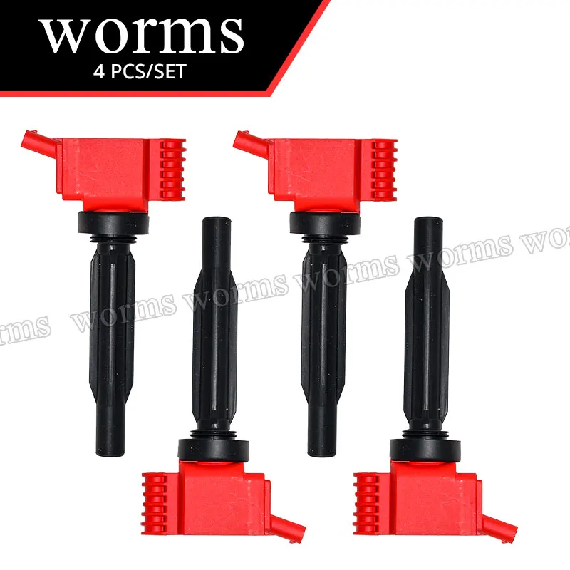 

Worms High Performance Ignitoin Coil Racing 4PCS Set For Kia K5/K5 GT Line Kia Sorento Hyundai Tucson Sonata 2.5L Gdi Engine