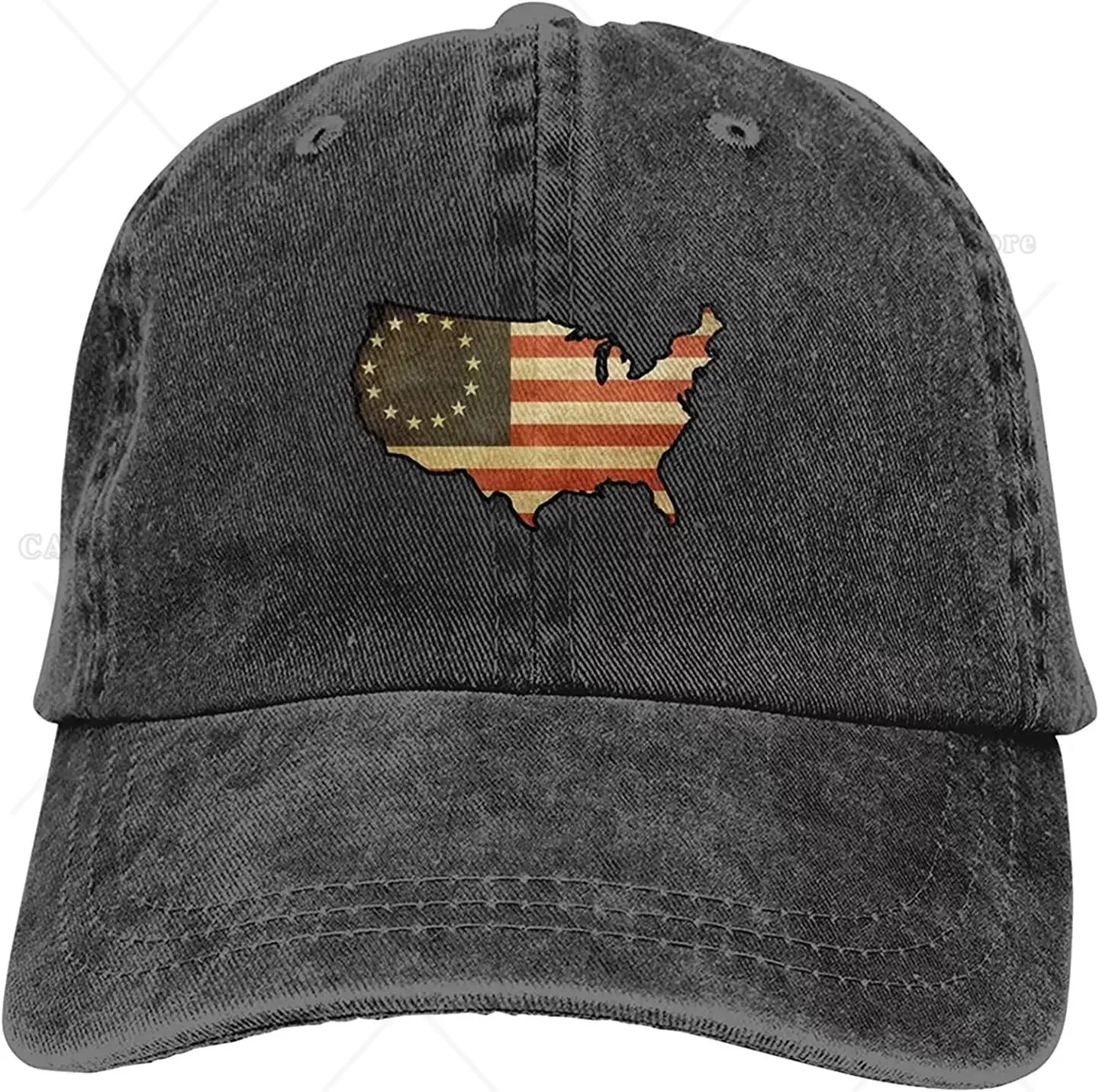 

US Map Flag Unisex Fashion Dad Hat Cotton Adjustable Baseball Cap Hats for Women Men