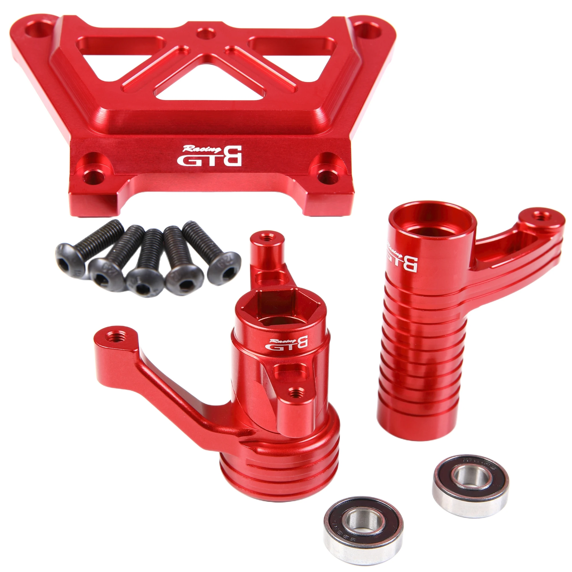 GTB aluminium RC 1/5 LOSI DBXL 2.0 gaz przedni górną płytką samochodu z układ kierowniczy