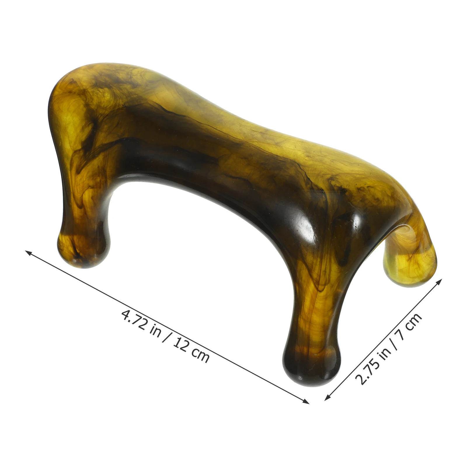 أداة تدليك الجسم المحمولة من الراتنج للوجه والرقبة والكتف والظهر وقابلة لإعادة الاستخدام وتصميم مريح وناعم