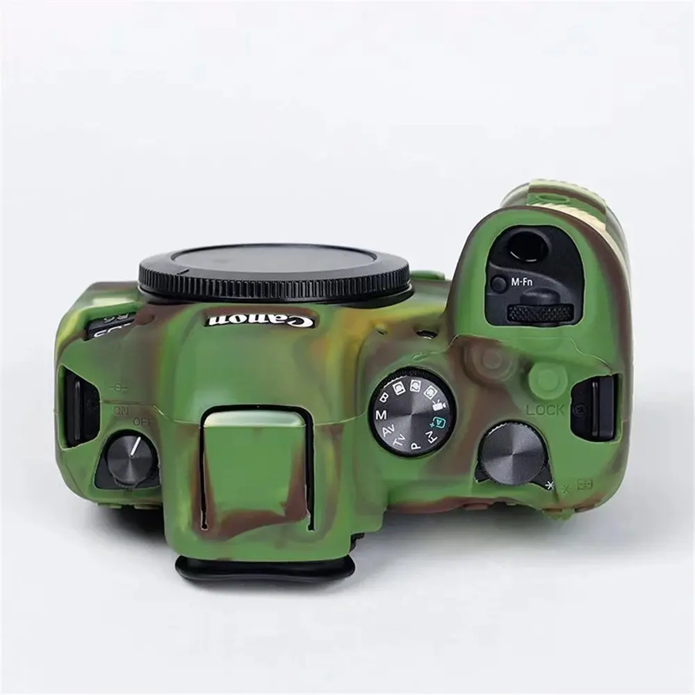 Camera Body Case Voor Canon EOS R10 R7 RP R6 R 7D 77D 600D 650D 700D Zachte Siliconen Armor Shockproof cover