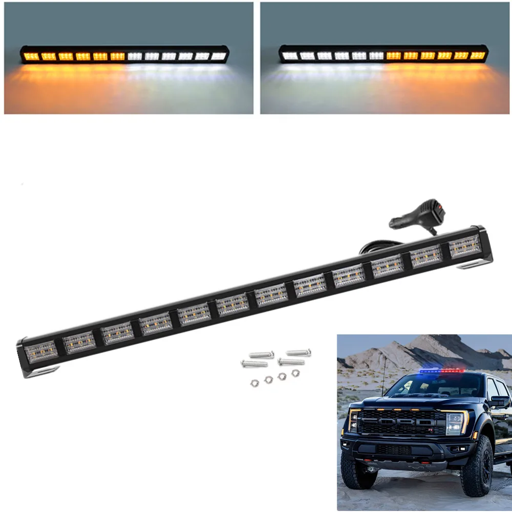 

COB Police Signal Light LED 4 modes Flashing Strobe Light Multi-function Warning Light for Front Rear Windshield Car Roof light