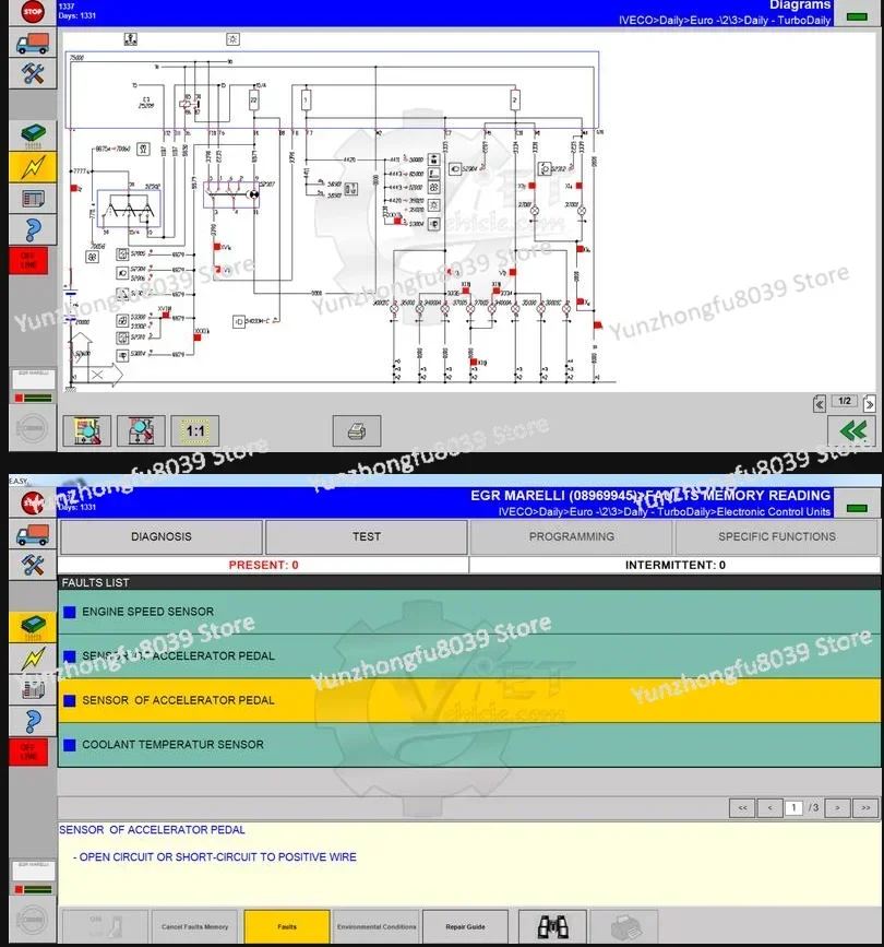 For IVECO DIAGNOSTIC TOOL truck diagnosis scanner for IVECO ELTRAC EASY14.1 For IVECO Eltrac