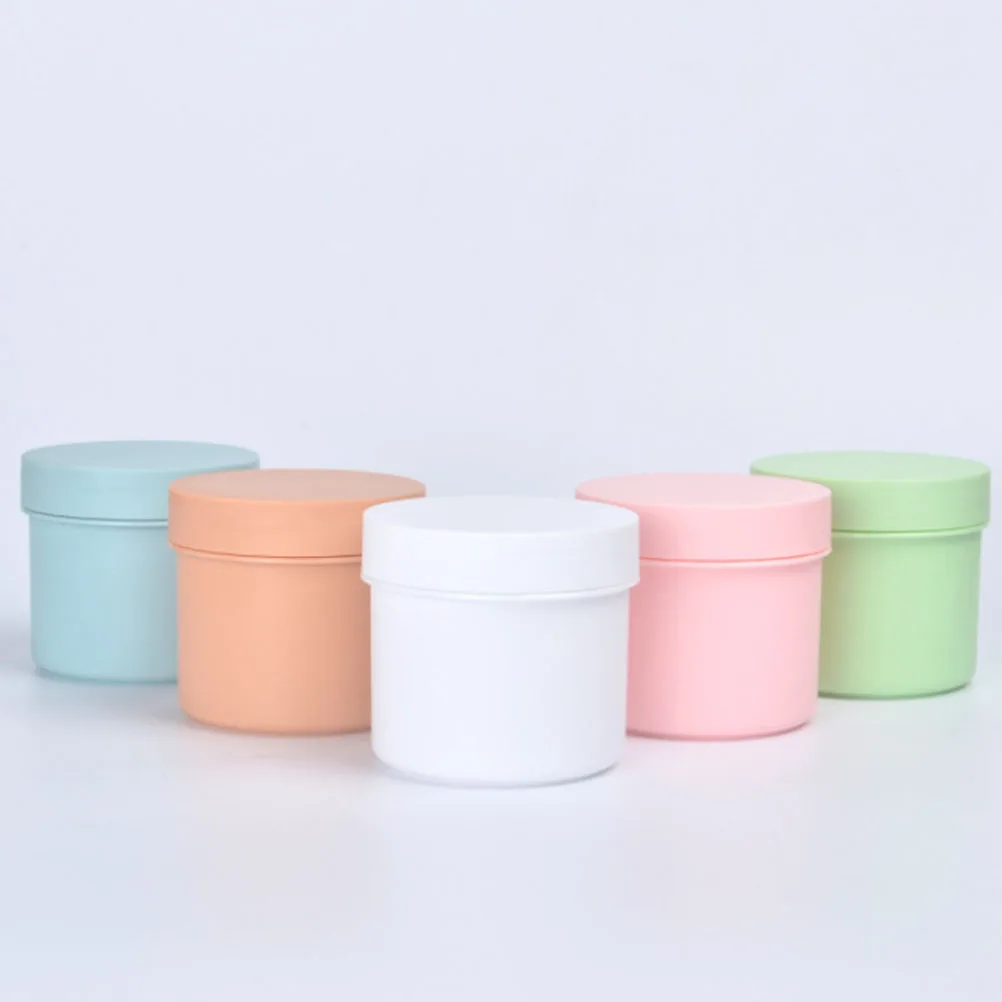 

5pcs Frosted Bottle Set Empty Containers Travel Jars for Creams Portable Boxes Mask Holder Plastic Storage Suitable