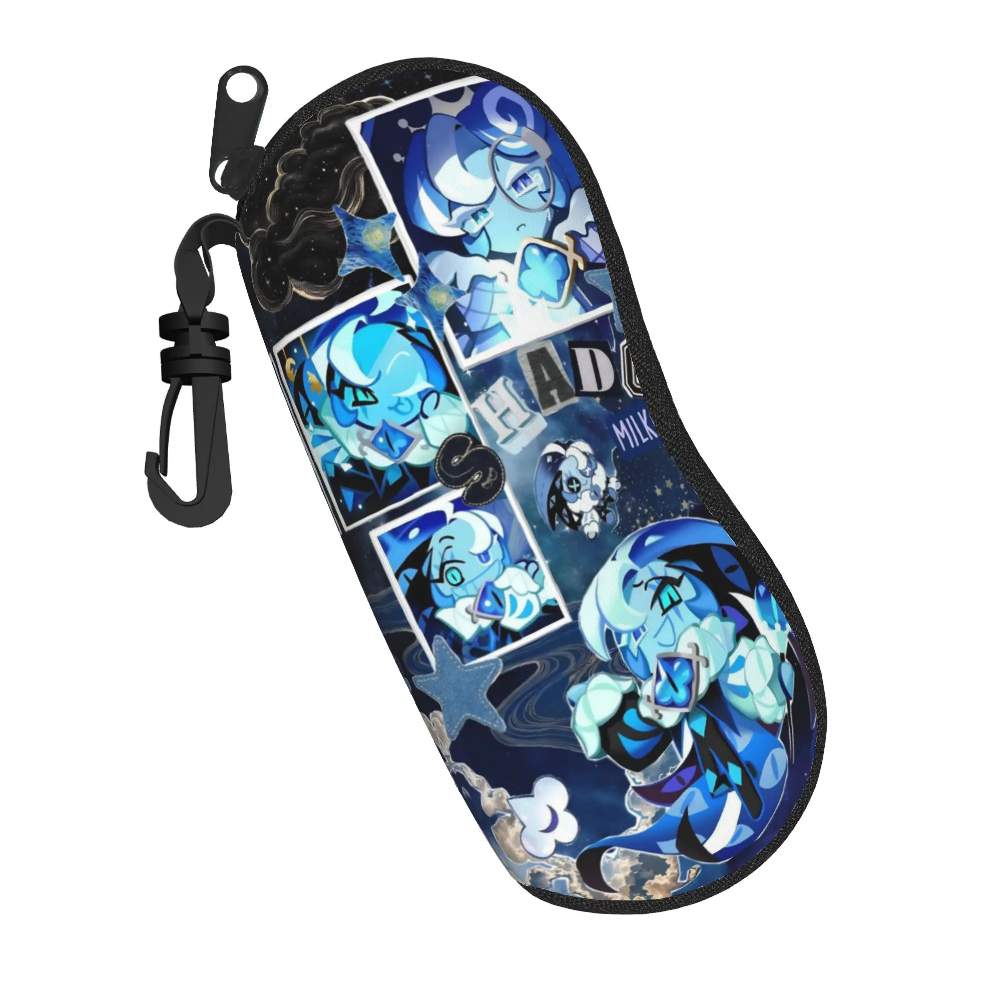 Shadow Milk Cookie Glasses Case Gift For Girl Boy  Zipper  Sunglasses Storage Box Print Glasses Box