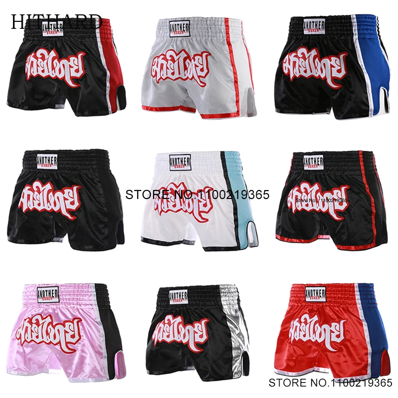 Shorts Muay Thai Breathable Boxing Shorts Women Women Kids Boy Girl Satin Polyester Martial Arts Grappling Kickboxing Clothes