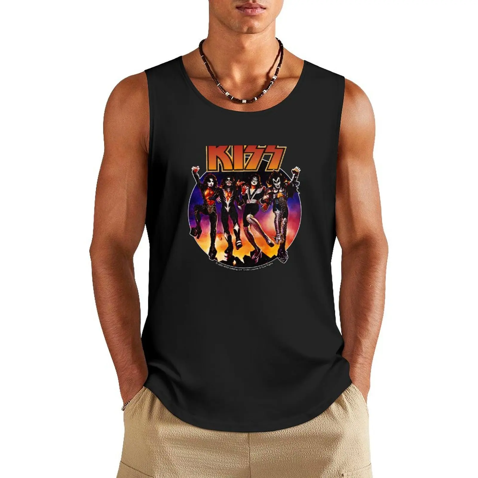 

KISS (Vintage Design) Tank Top sports vest Working vest anime gym gym top