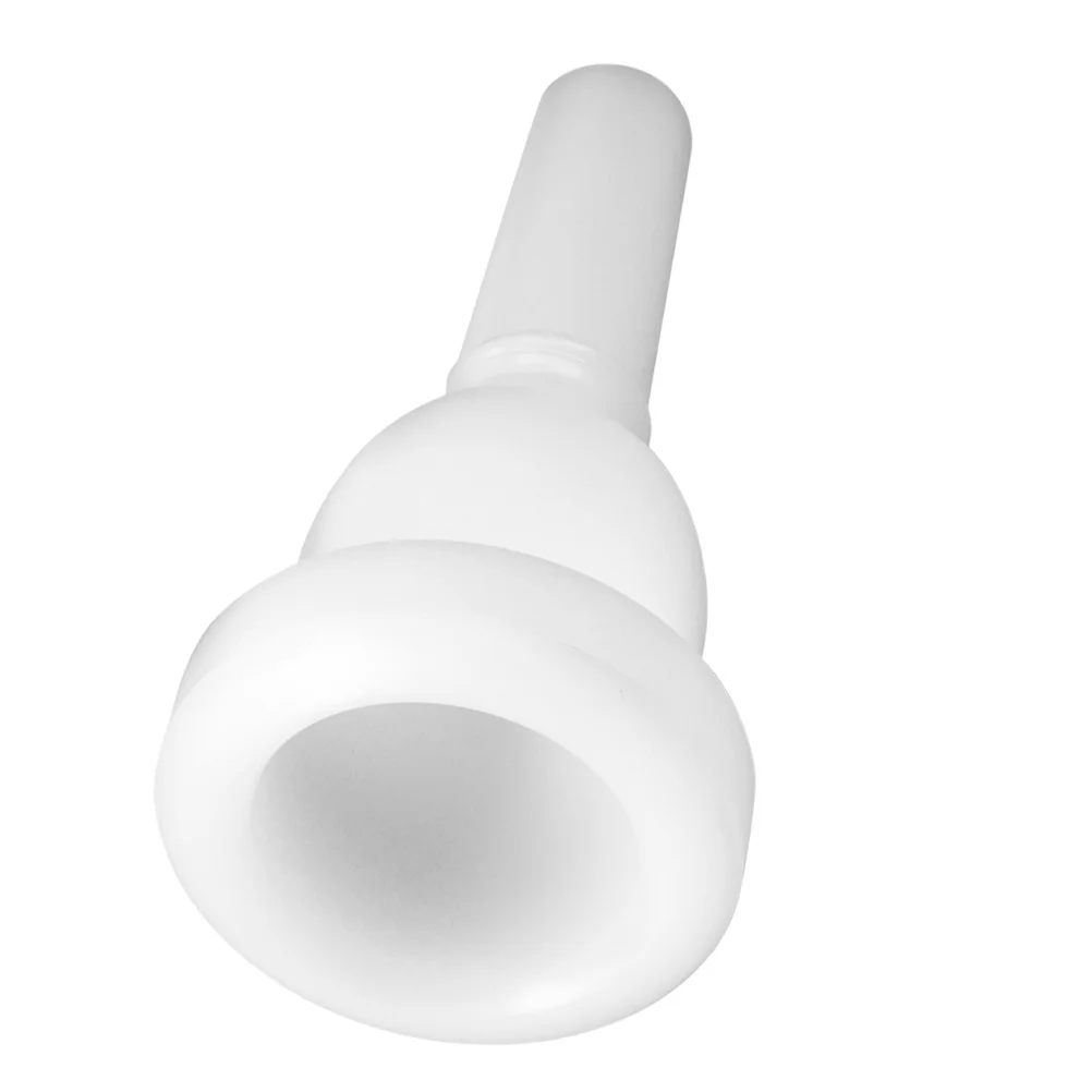 

Tuba Mouthpiece Plastic White Side Key Compact Low Bass Pure Replacement Mouthpiece for Wind Instrument Accessories