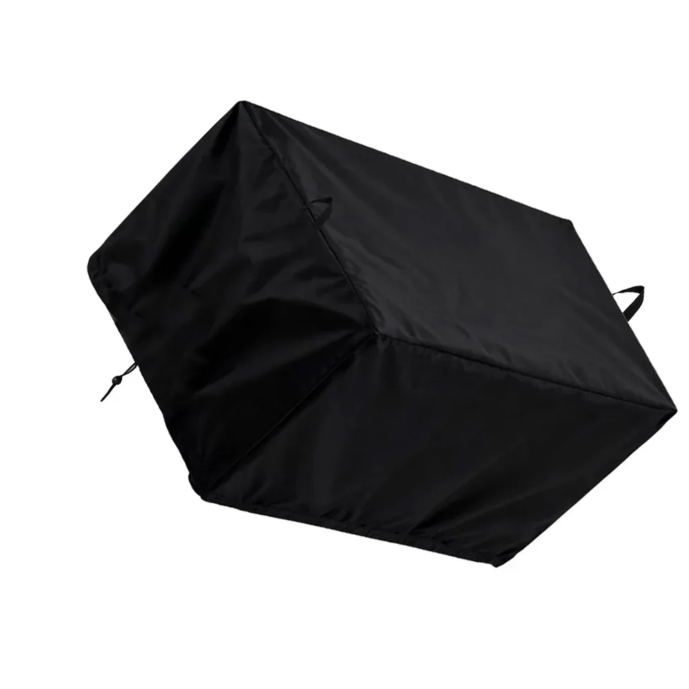 Single Unit For Deep Fryer Cover in Black Oxford Fabric - 29 cm Long x 53 cm Wide x 36 cm High Drawstring Style