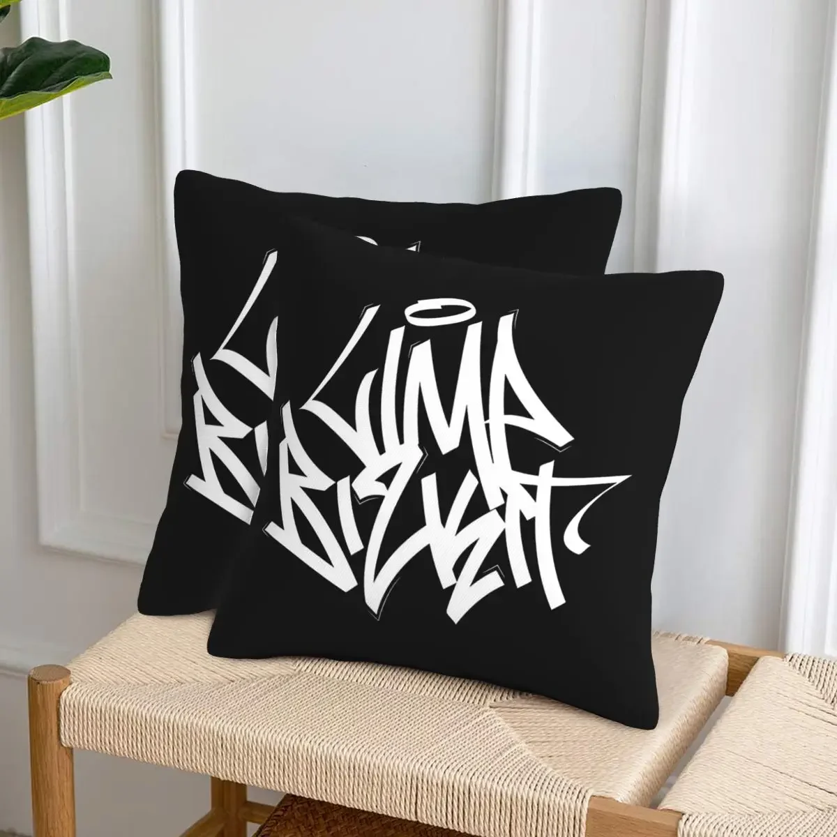 

Limp Bizkit, 2 шт., квадратные наволочки на молнии, декоративные, комфортные, для дома и автомобиля