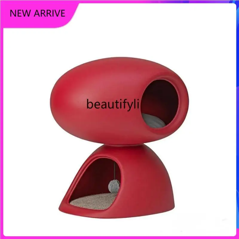 C89 New upper and lower two-story cat nest villa double-story, space-saving, four-season universal cat scratching board