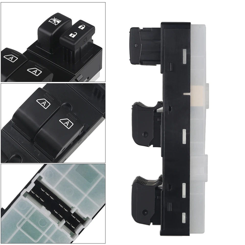 Front Left Power Master Window Control Switch Lifter Console Button for Nissan Altima Infiniti EX35 EX37 2007-2012 25401-ZN50C