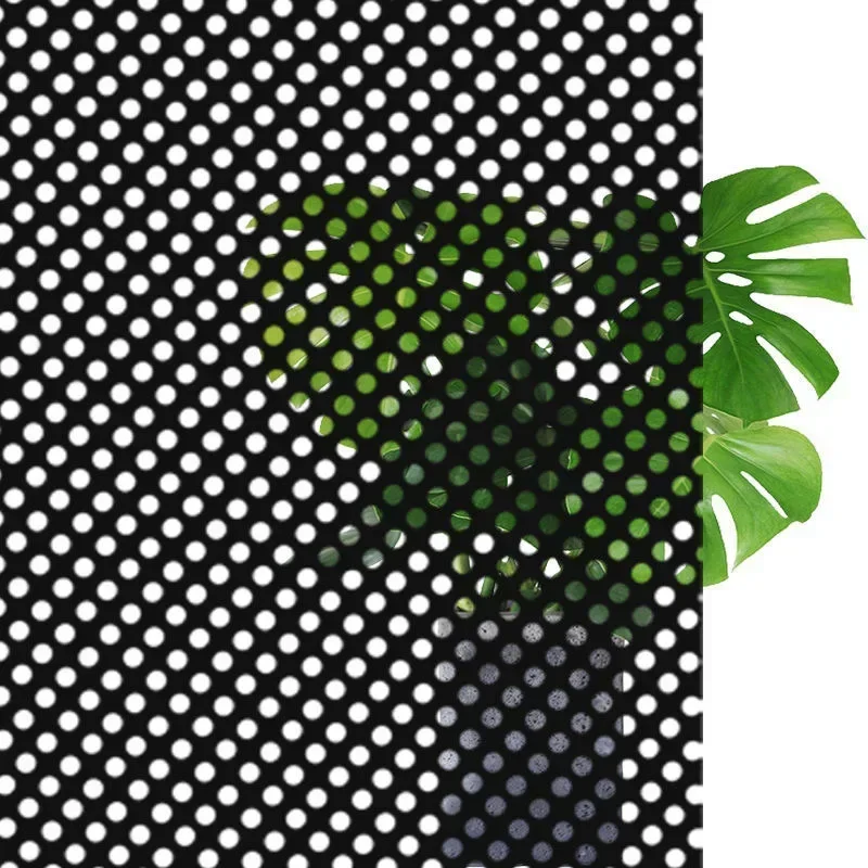 Glass Film Window Wall Stickers Self-Adhesive Mesh Shading Film Car Shading Insulation Film Home Office Decoration 45*200CM