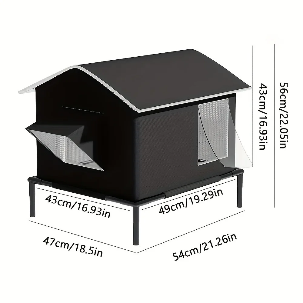 Cat litter winter warm outdoor lock warm kennel pet supplies
