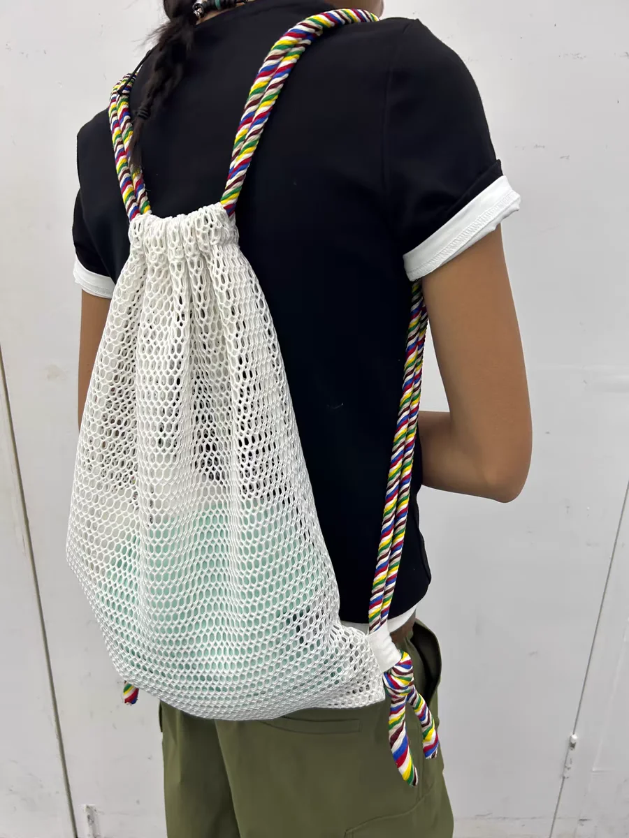 

Miyagawa Causal Mesh Drawstring Girls Backpacks Lightweight Commuting Backpack