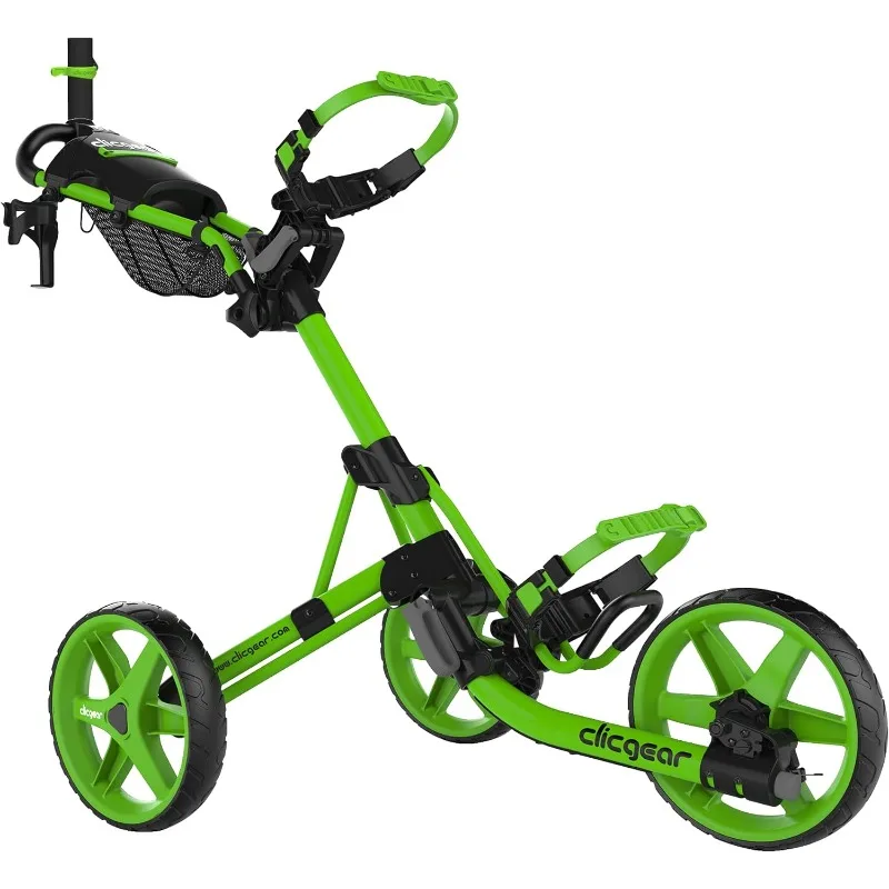 

Clicgear Model 4.0 Golf Push Cart, 3-Wheel Foldable Walking Golf Cart(Lime)