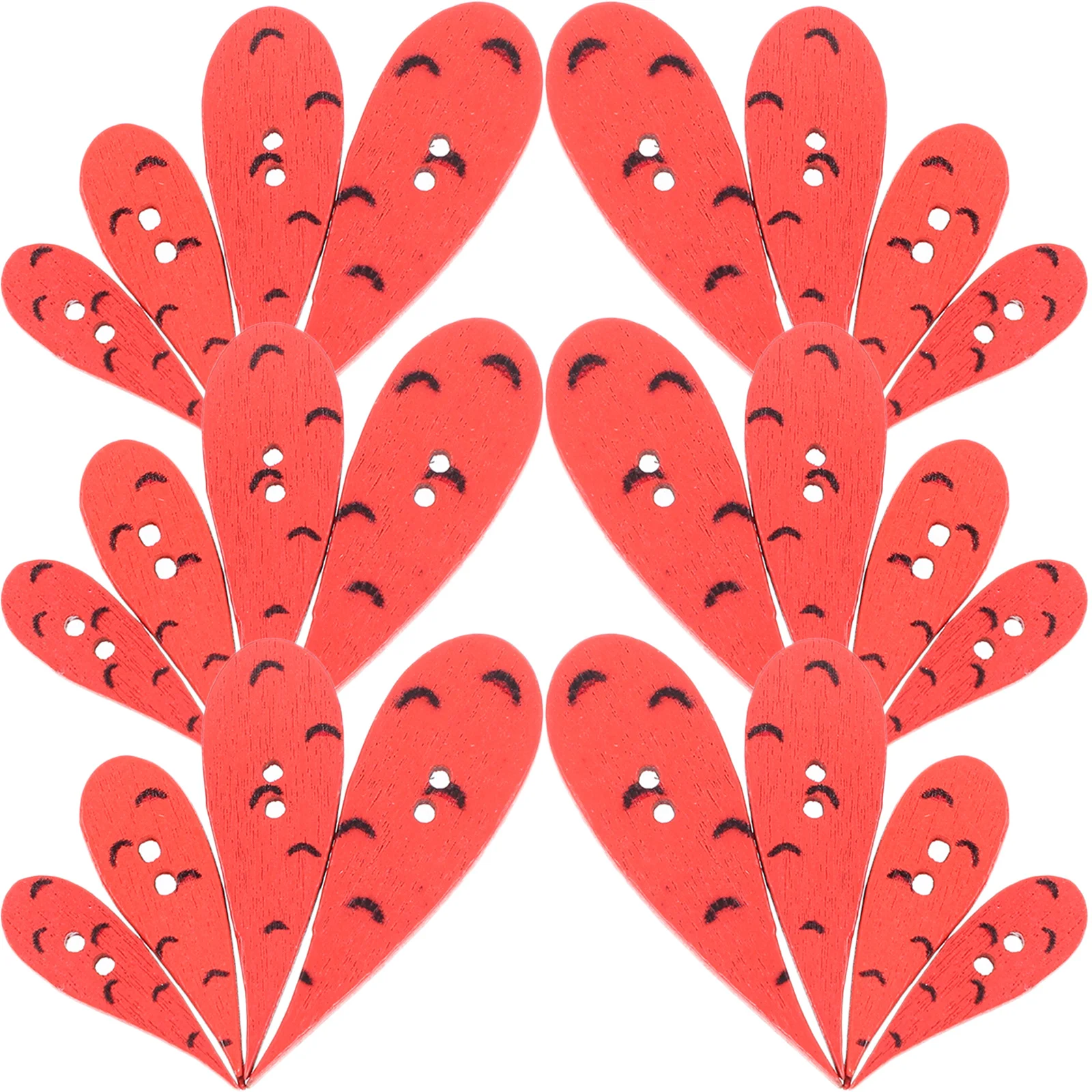 

200Pcs Classic Carrot Shaped Wooden Buttons Multipurpose Sewing Clothes Accessories DIY Craft Supply for Coats Sweaters Hats