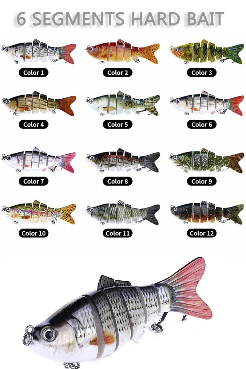 Multi-Jointed Sinking Swimbait Lure 13