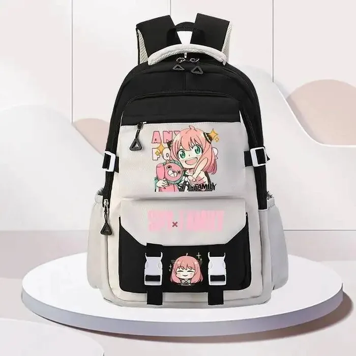 

Breathable Mesh Black Blue Purple Green Brown Spy X Family Teens School Bags Backpacks Anime GAME
