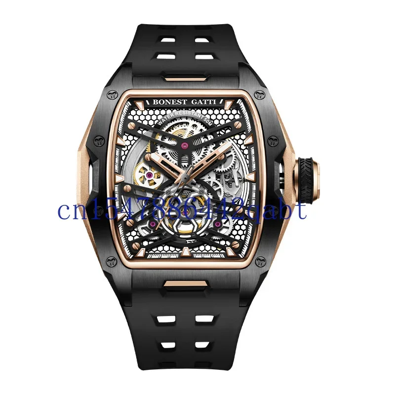 

BONEST GATTI watch fully automatic mechanical watch wholesale double-sided hollow business watch