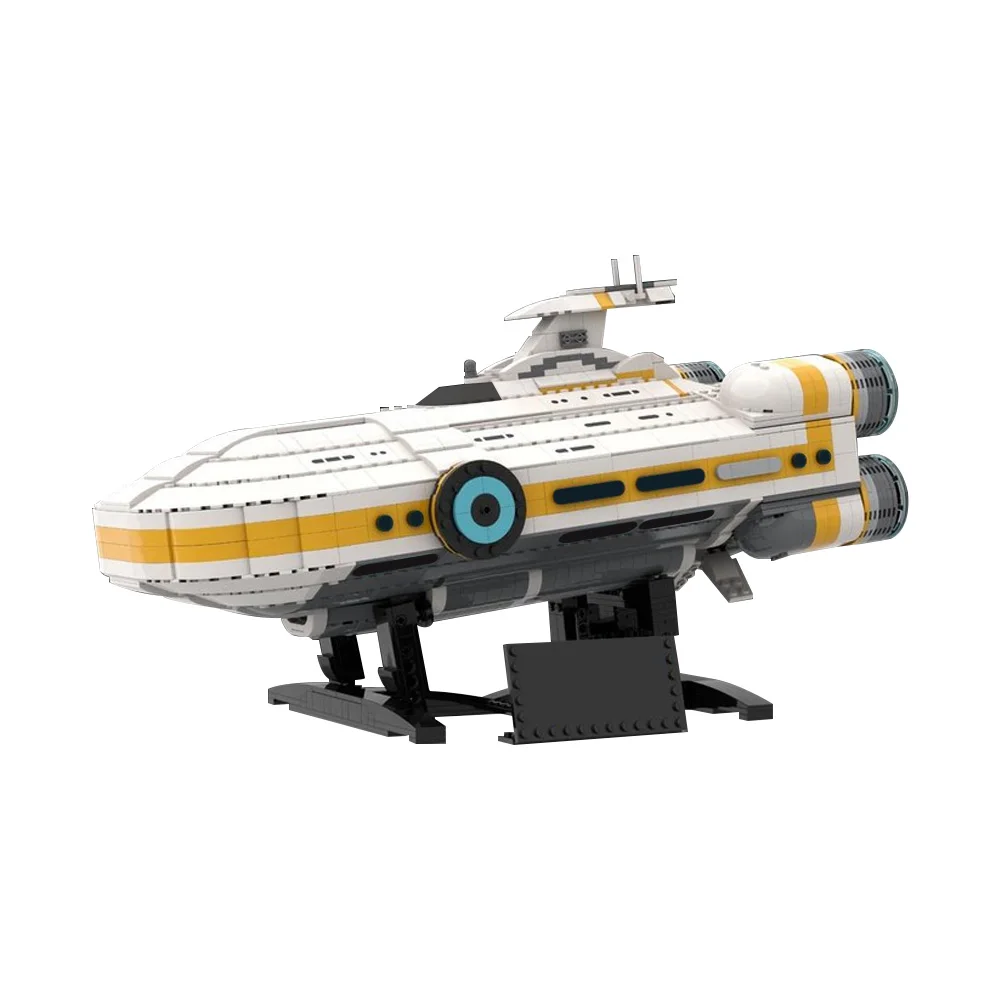MOC Subnautica Auroras Building Blocks Model Subnauticass Odyssey Cyclops Submarine Bricks Deep Sea Exo Suit Zabawka dla dzieci Prezent