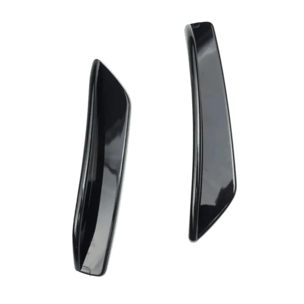 Bumper Side Fins Black Front Bumper Canards Lightweight Plastic Build Quick Installation For Mercedes A-Class W177