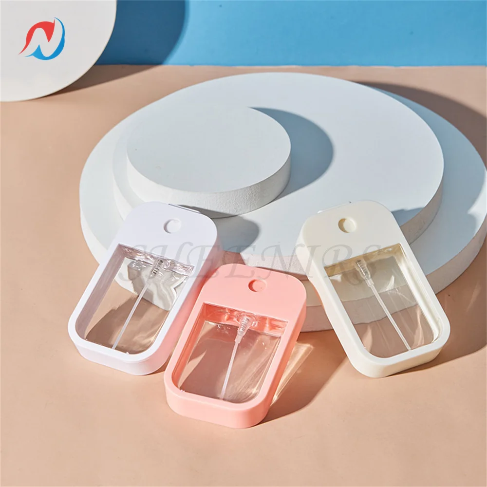 50pcs 45ml Card Spray Bottle Hand Sanitizer Alcohol Bottles Refillable Bottletravel Press Portable Sub-bottling Cosmetic Tool