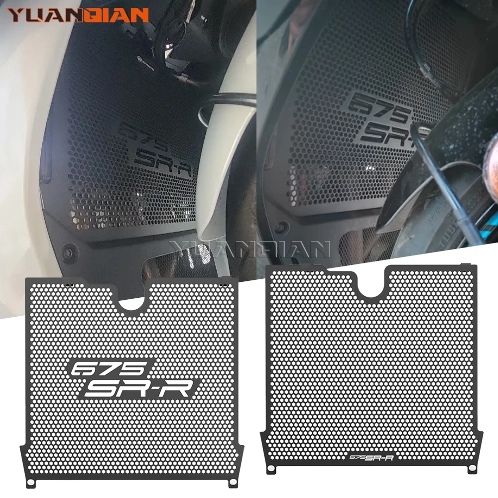 

Motorcycles CNC Radiator Guard Grille Grill Cover Accessories Protection FOR CFMOTO 675SR-R 675SS 675SRR 675 SR-R SS 2024 2025+