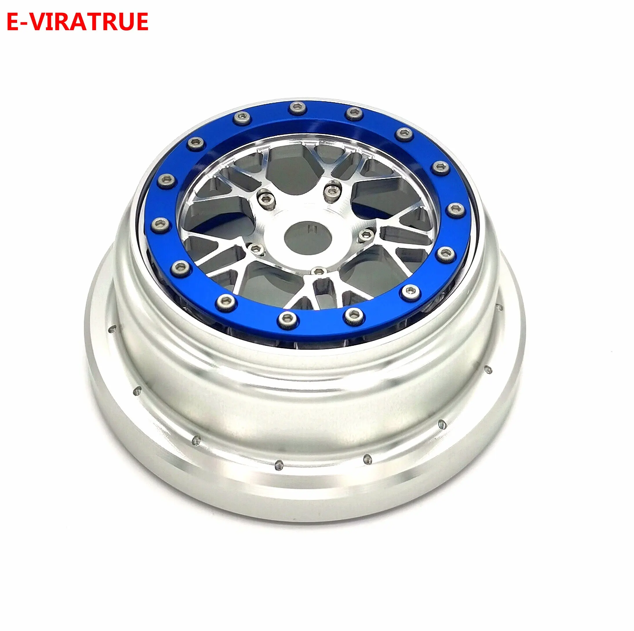 E-VIRATRUE Aluminum Bead Lock Wheel For Losi Super BAJA REY 1/6 1pcs