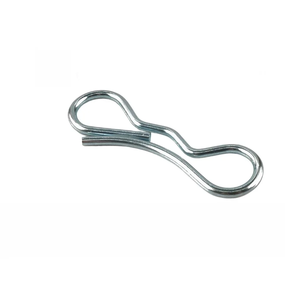 For Deck Clip Set for Craftsman Mowers 194209 and 194208 Bow Tie Lock Cotter Pins 7/16 5/16 inch Metal 10 pcs Silver