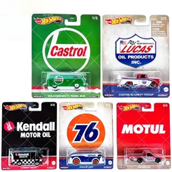 Original Hot Wheels Entertainment Culture Premium Car Model Volkswagen T1 Bus Chevy Pickup Boy Toys for Children Oil Vehicle Set
