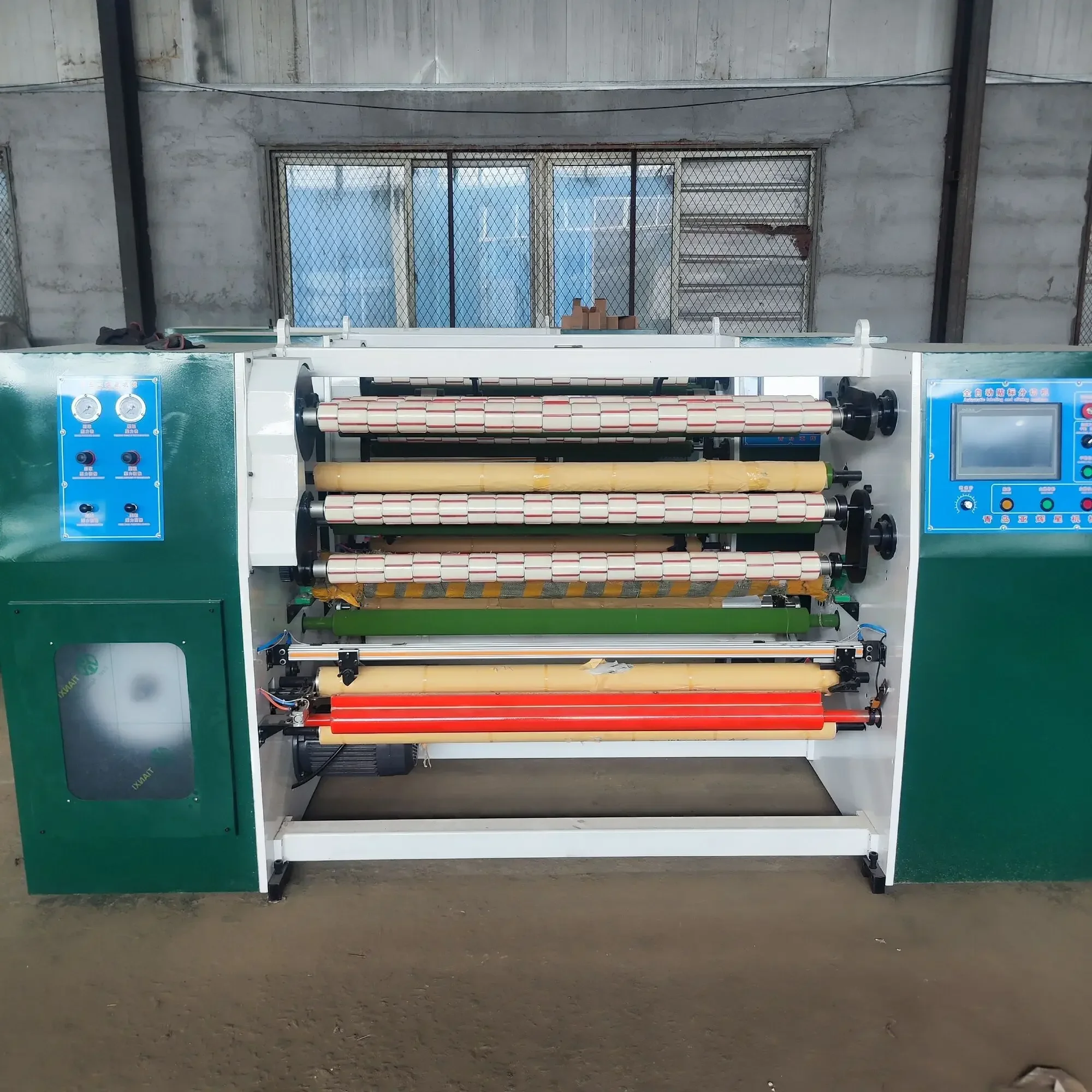 Jumbo Roll Tape Slitting Machine Bopp Roll Cutting Tape Slitter Cutter Machine Adhesive Tape Machine