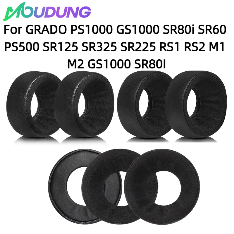 

For GRADO PS1000 GS1000 SR80i SR60 PS500 SR125 SR325 SR225 RS1 RS2 M1 M2 GS1000 SR80I Headphones Memory Sponge Sleeves Earmuffs