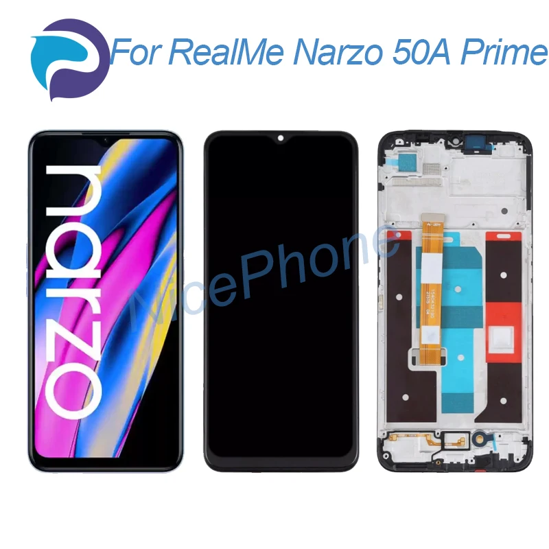 

ЖК-экран и сенсорный дигитайзер для RealMe Narzo 50A Prime 2408*1080 RMX3516 Narzo 50A