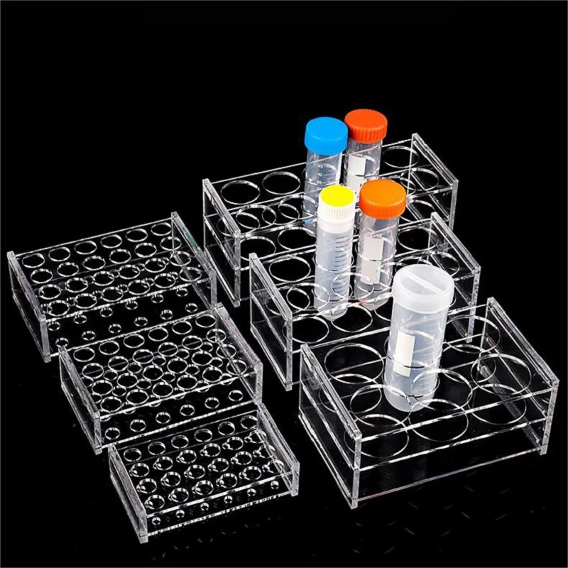 

Transparent Acrylic Storage Racks Centrifuge Tubes, Colorimetric Tubes Display Racks School Lab Teaching Display Racks