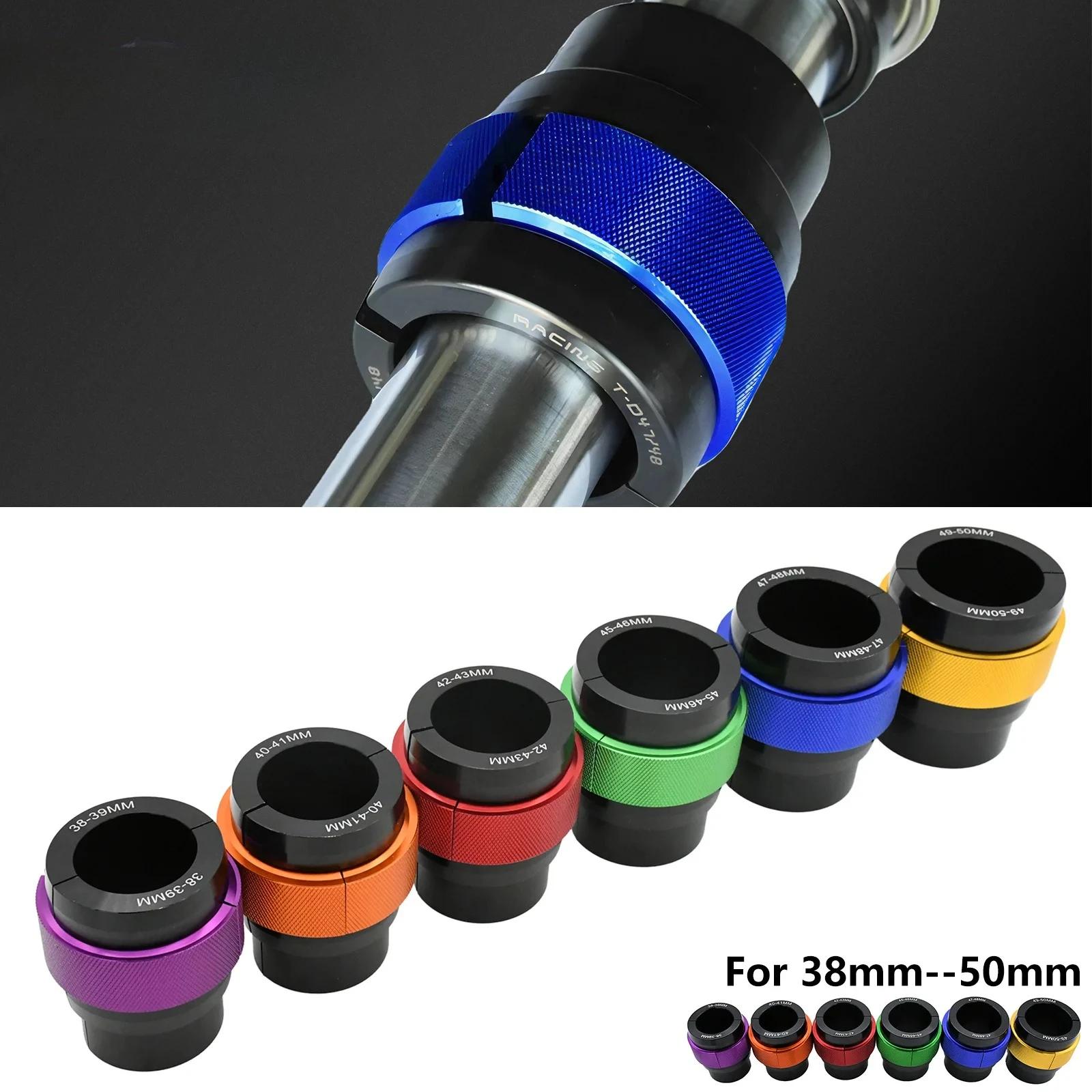 

CNC Front Fork Oil Seal Driver Tool 38- 40mm 41mm 42mm 43mm 45mm 46mm 47mm 48mm 49mm 50mm For KTM EXC EXCF SX SXF XC XCF 65-530