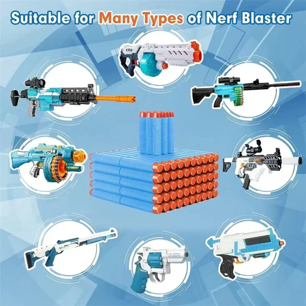 1000-50 قطعة السماء الزرقاء الصلبة جولة رئيس الرصاص 7.2 سنتيمتر لسلسلة الناسفون عبوة السهام الاطفال مسدس لعبة الملحقات