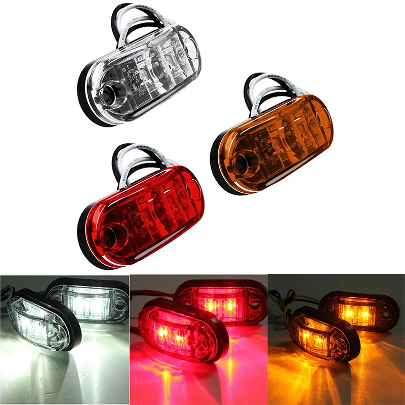 

2 Piece Durable Led Side Marker Lights For Trailers Caravans Side Gap Marker Lights Led Trucks Yellow Red White