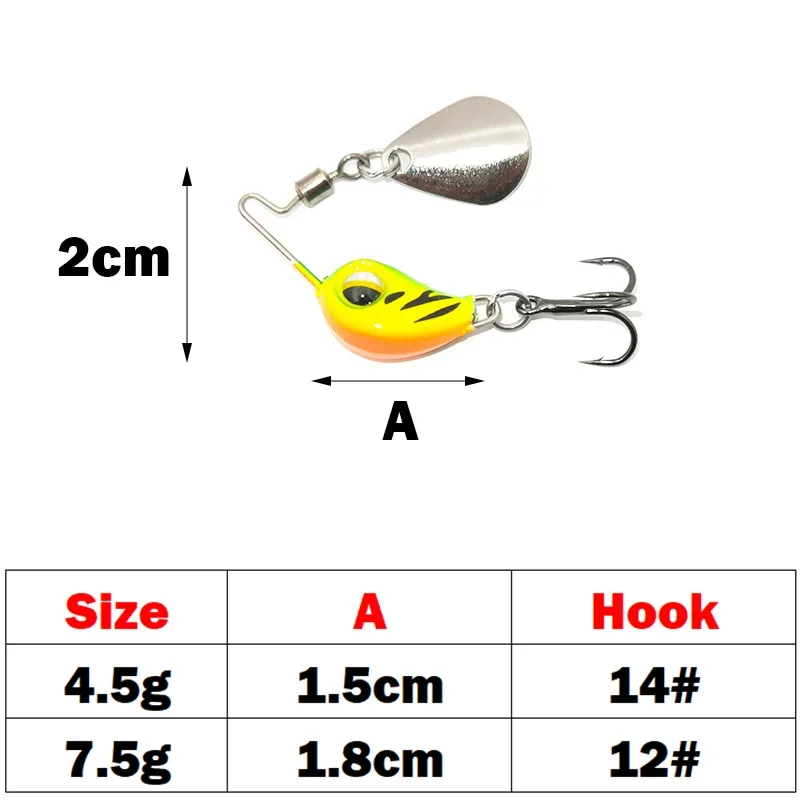 VIB Micro Señuelo Metal Spinner – Cuchara giratoria - imagen 2