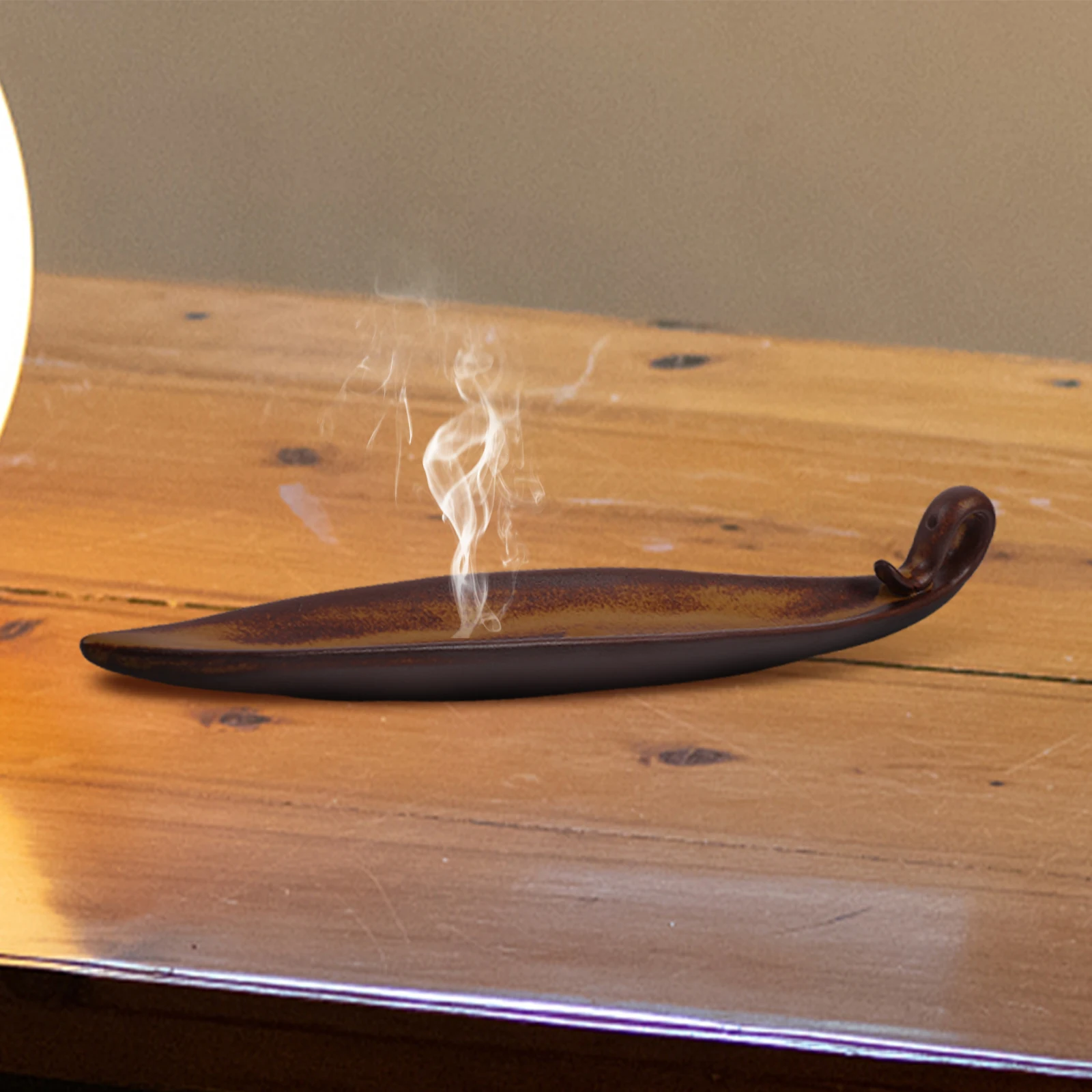 

Ceramic Incense Burner Home Holder Aromatherapy Decoration Stress Relief Sleep Aid Purify Air Meditate Relax Study Bedroom Yoga