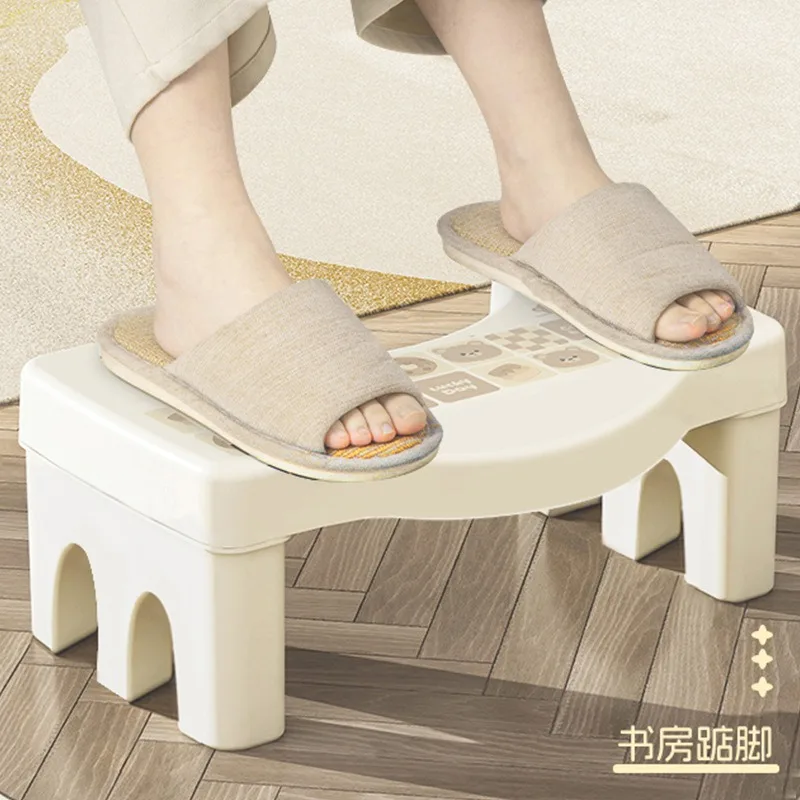 Household Thickened Toilet Stool Bidet Squatting Pit Booster Foot Stool Foldable Bathroom Cushion Footstool Children's Stools