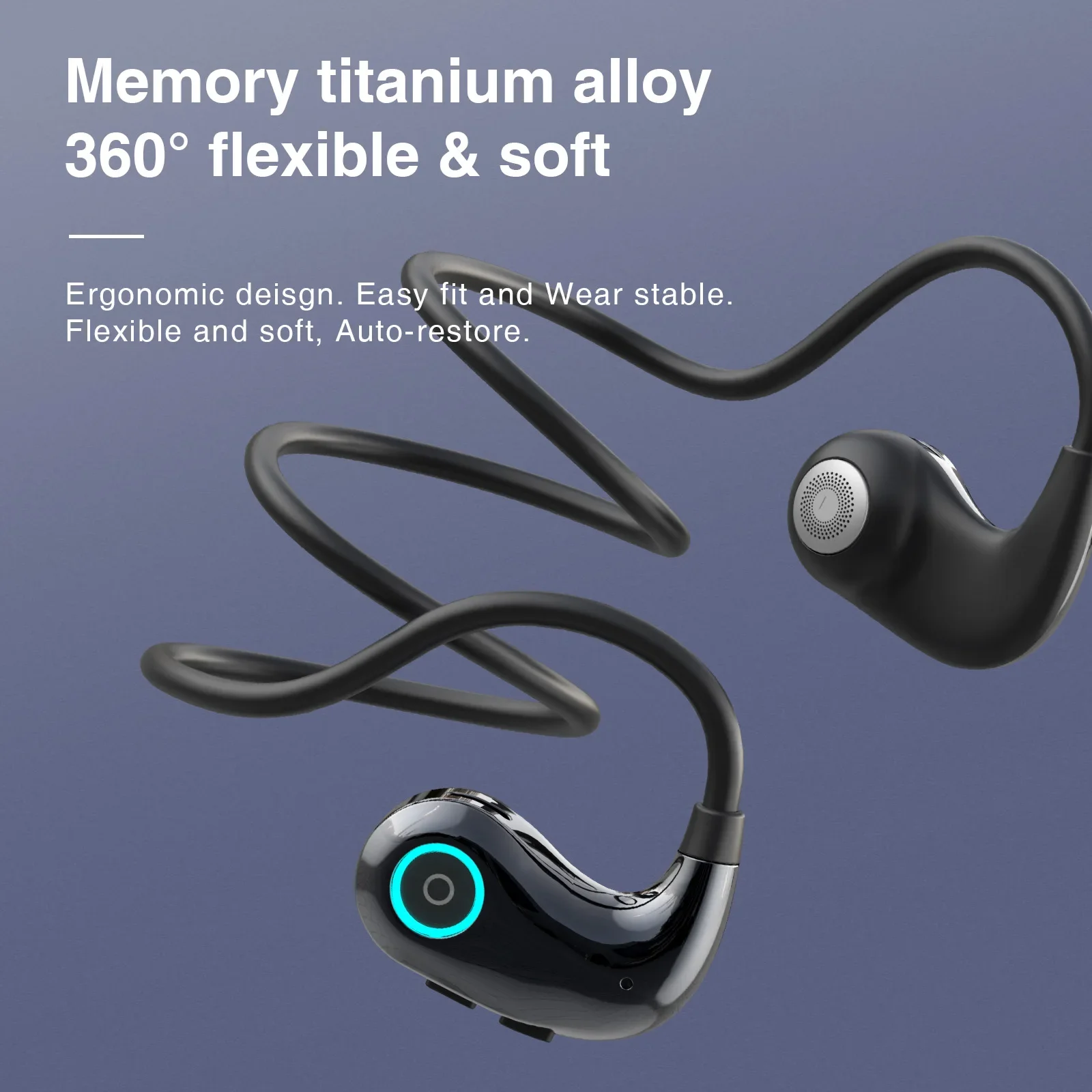 Open Touch Bluetooth Earphone Magnetic Charging with Low Delay Anti-interference Noise Reduction and Lossless Sound Quality