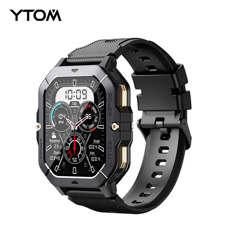 YTOM C28 Sport IP68 1ATM waterproof Smart Watch For Men Women  Full Touch Screen Fitness Watches BT Calls C20 PRO PLUS update